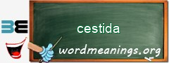 WordMeaning blackboard for cestida